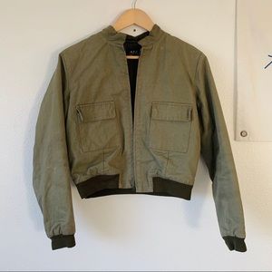RARE A.P.C Cropped Women’s Bomber sz L